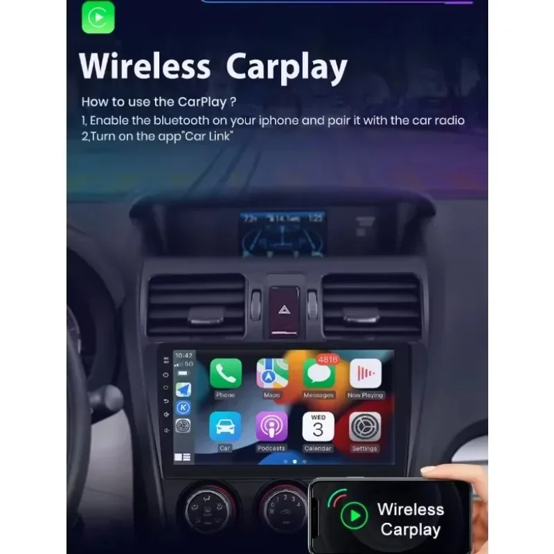 Radio Tape 9 pollici Android 13.0 navigazione GPS per auto lettore multimediale unità principale Carplay per Subaru Forester WRX Impreza 2013-2015