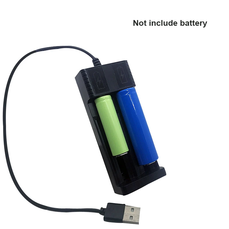 Universal 1/2 slot Battery USB Charger Smart Chargering for Rechargeable Batteries Li-ion 18650 26650 14500 Battery charger