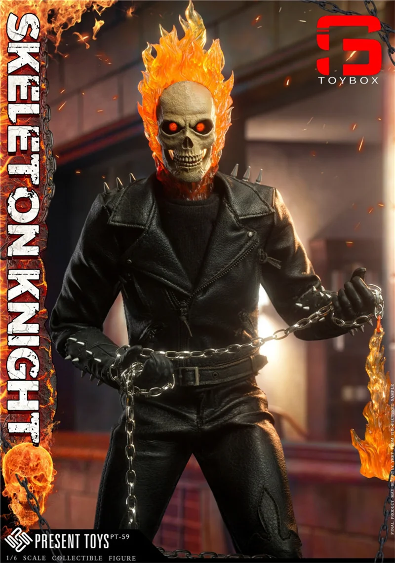 PRESENT TOYS PT-sp59 1/6 squelette chevalier figurine 12 ''mâle soldat figurine ensemble complet jouet à collectionner