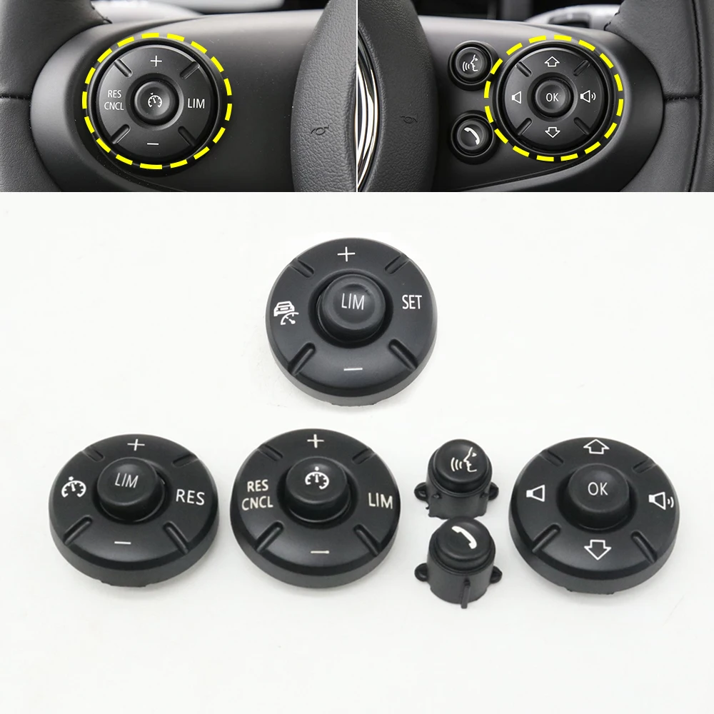 

Для BMW MINI Cooper Clubman Countryman F54 F55 F56 F57 F60 автомобильный руль круиз-контроль регулировка громкости отделка кнопка крышка
