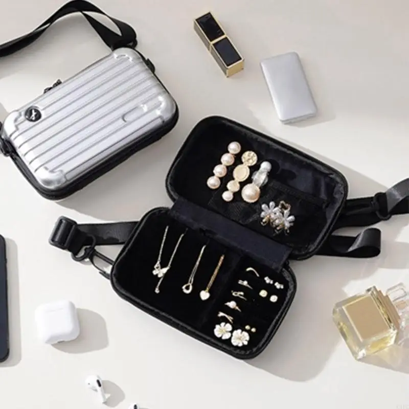 

Portable for Jewelry and Cosmetics with Compartments Accessory Storage Bag