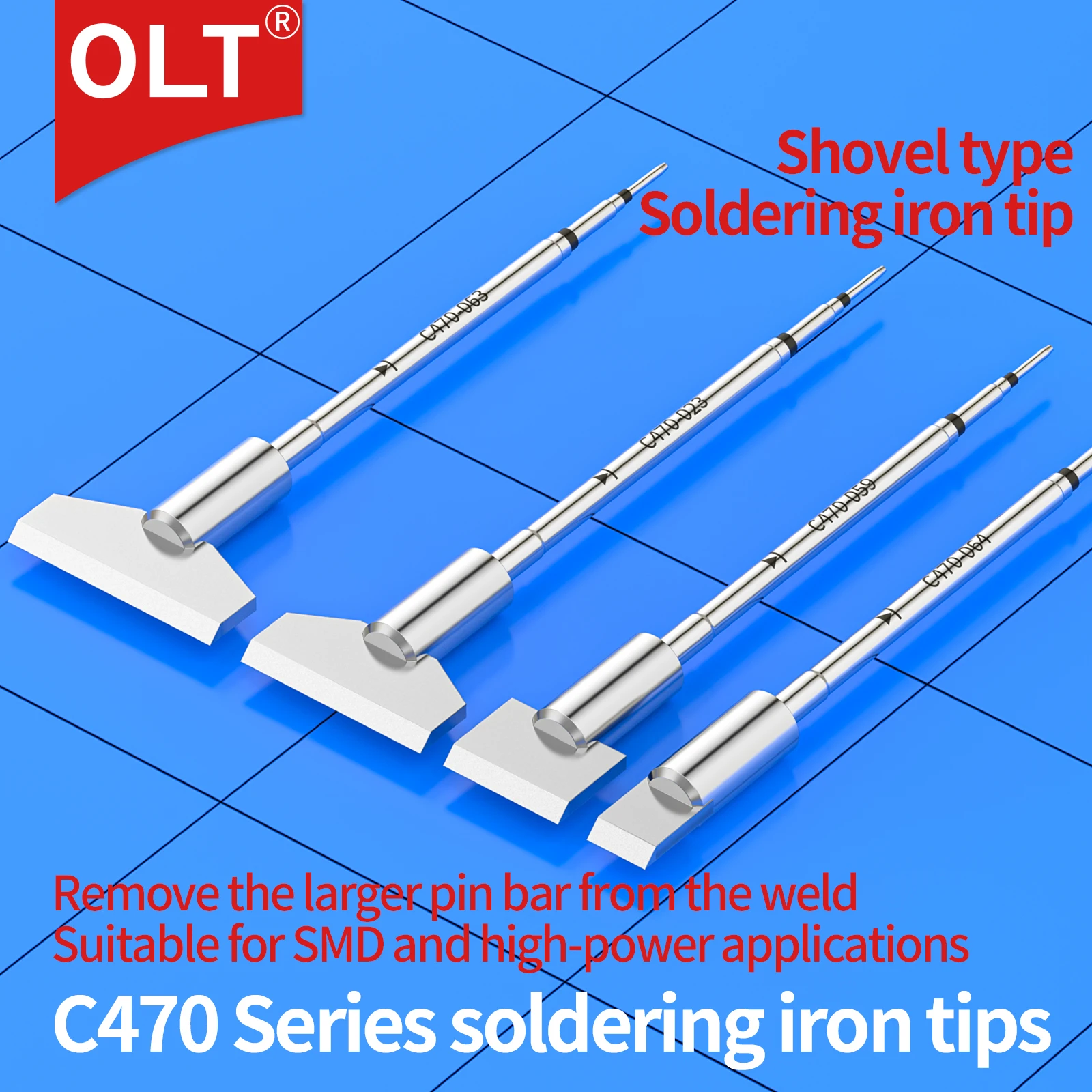 

C470 Series Soldering Iron Tips C470-064 014 059 019 023 003 063 002 061 006 007 056 021 Compatible with JBC T470HD handles