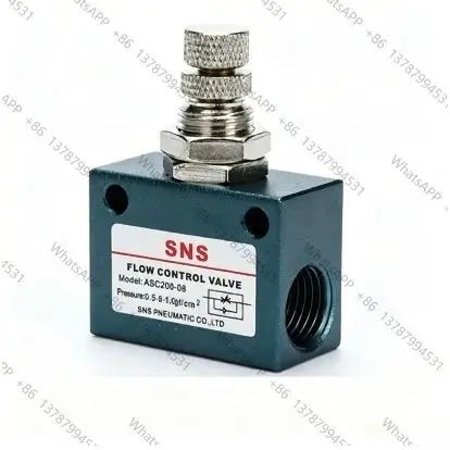 SNS ASC100-06 ASC200-08 ASC300-10/ASC300-15 The throttle gas flow control valve one-way speed regulating valve