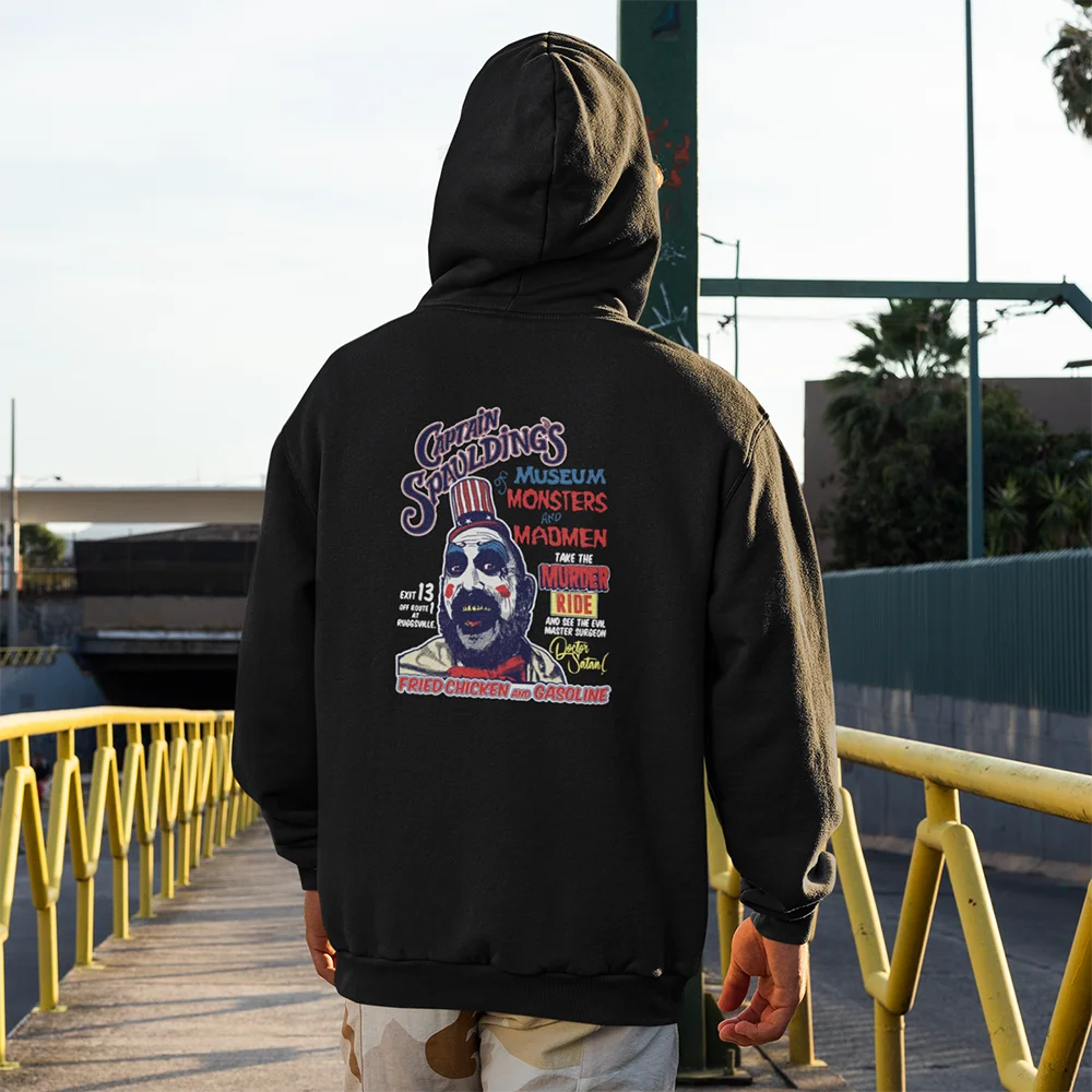 

Captain Spaulding Scary Movie Devils Corpses Rejects 1000 horror movie Double-sided Printed Hoodie Sweatshirt Jumpers Hoodies