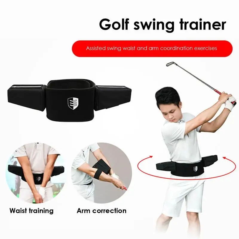 Swing Waist Band Golf Waist Assist Swing Trainer Aids Outdoor Golf Training Equipment Gesture Alignment Practice Tool For Golf