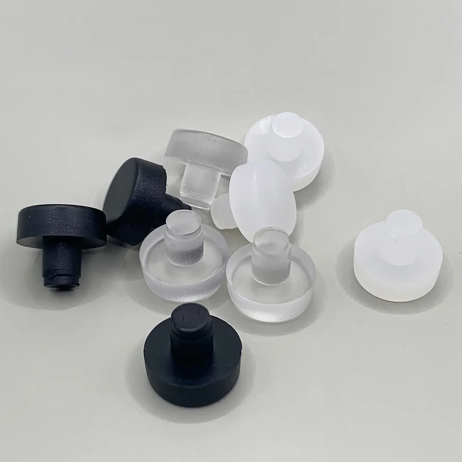 Mobiliário Embutido Bumper Com Stem, Borracha Parafuso Hole Plug, Anti Slip Foot Pads, Grippers Porta do armário, Top de vidro, M5, M6, 50Pcs