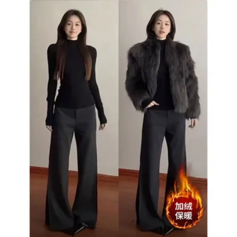 Women Slim Mock Neck Base Layer Top Spicy Style Inner Wear For Autumn And Winter - view 3