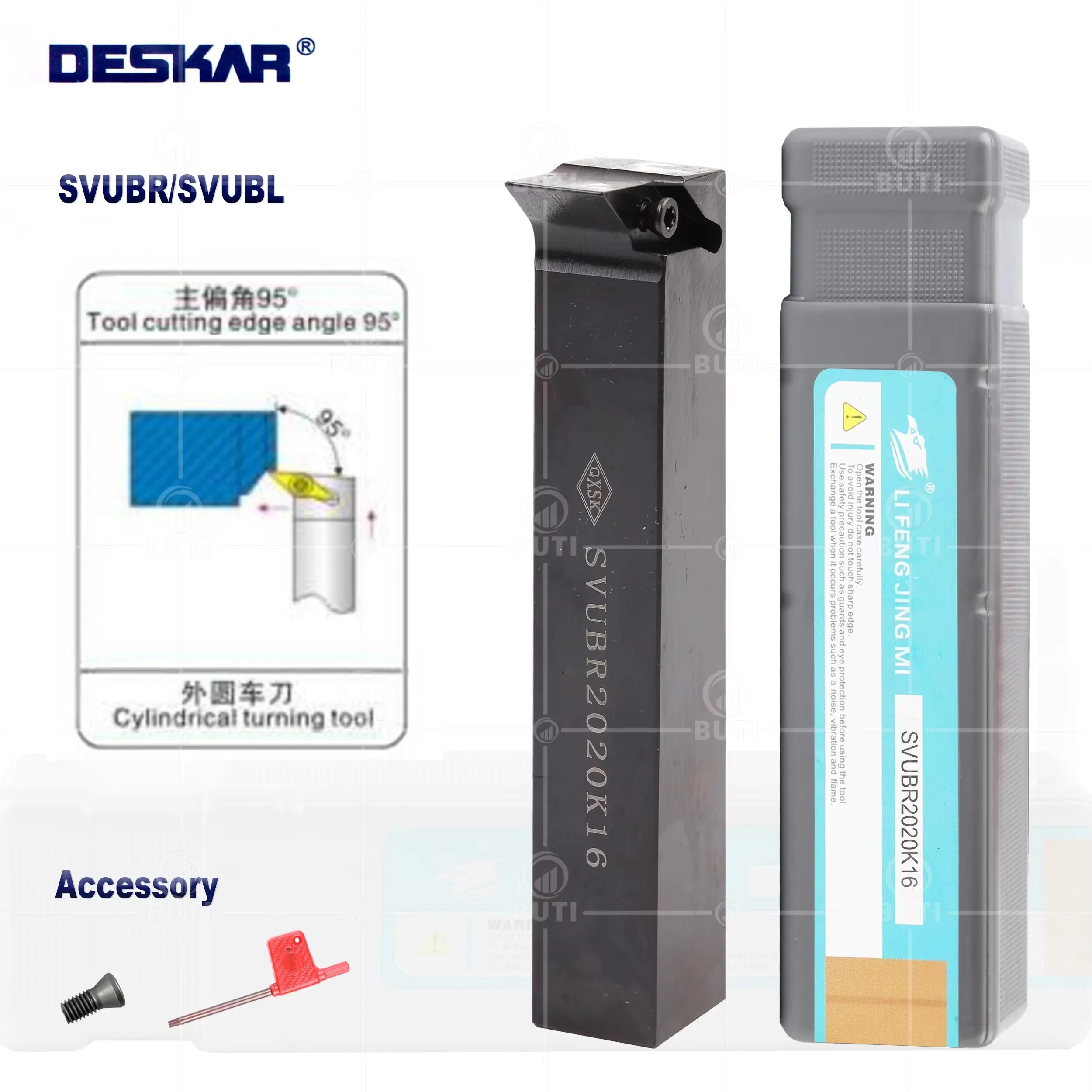 

DESKAR 100% Original CNC Turning Tools SVUBR/SVUBL1616H11/H16 2020K11/K16 2525M16 Outer Circle Tools Parts Lathe Cutter Inserts
