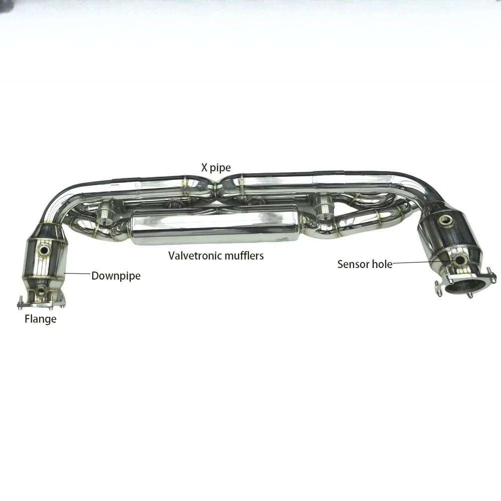 Racing Performance 304 Stainless Steel Valve Muffler 3 Inch New Condition for   S 3.8T 2016