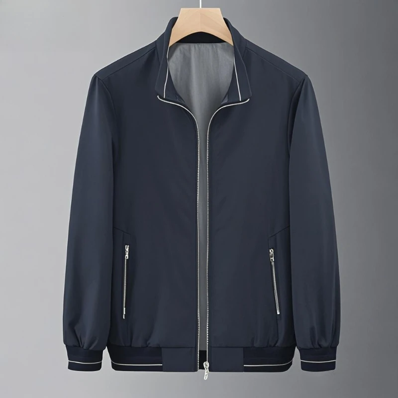 جديد عالي الجودة الأعمال سترة عادية مريحة للتنفس العصرية تنوعا الوقوف طوق الخريف الشتاء سترة يندبروف