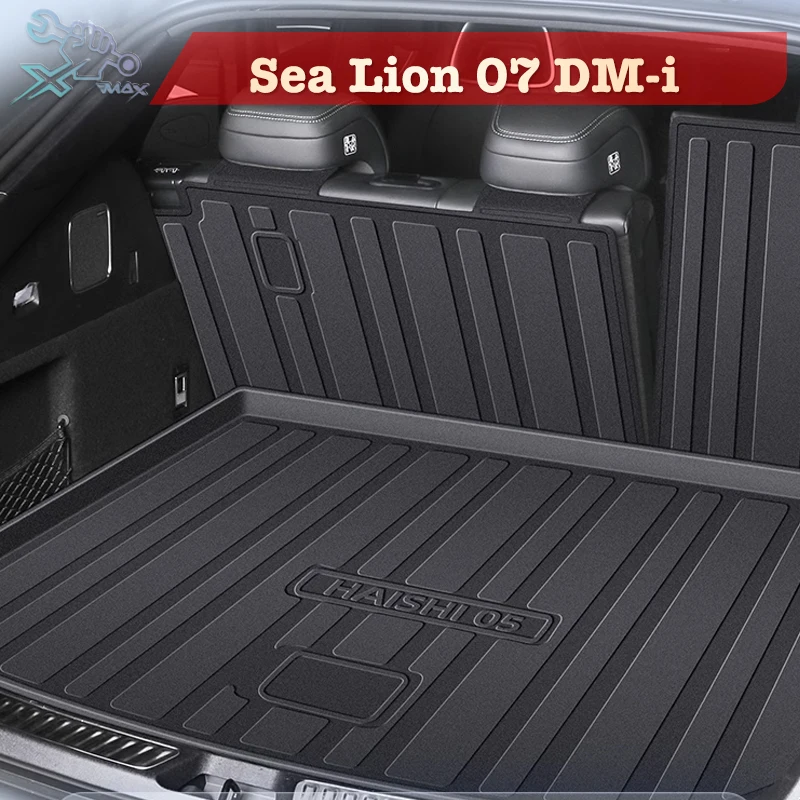 

For BYD Sea Lion 07 DM-i 2025 TPE Custom Fit Car Trunk Mat All Season Black Cargo Mat 3D Shaped Laser Measured Trunk Liners