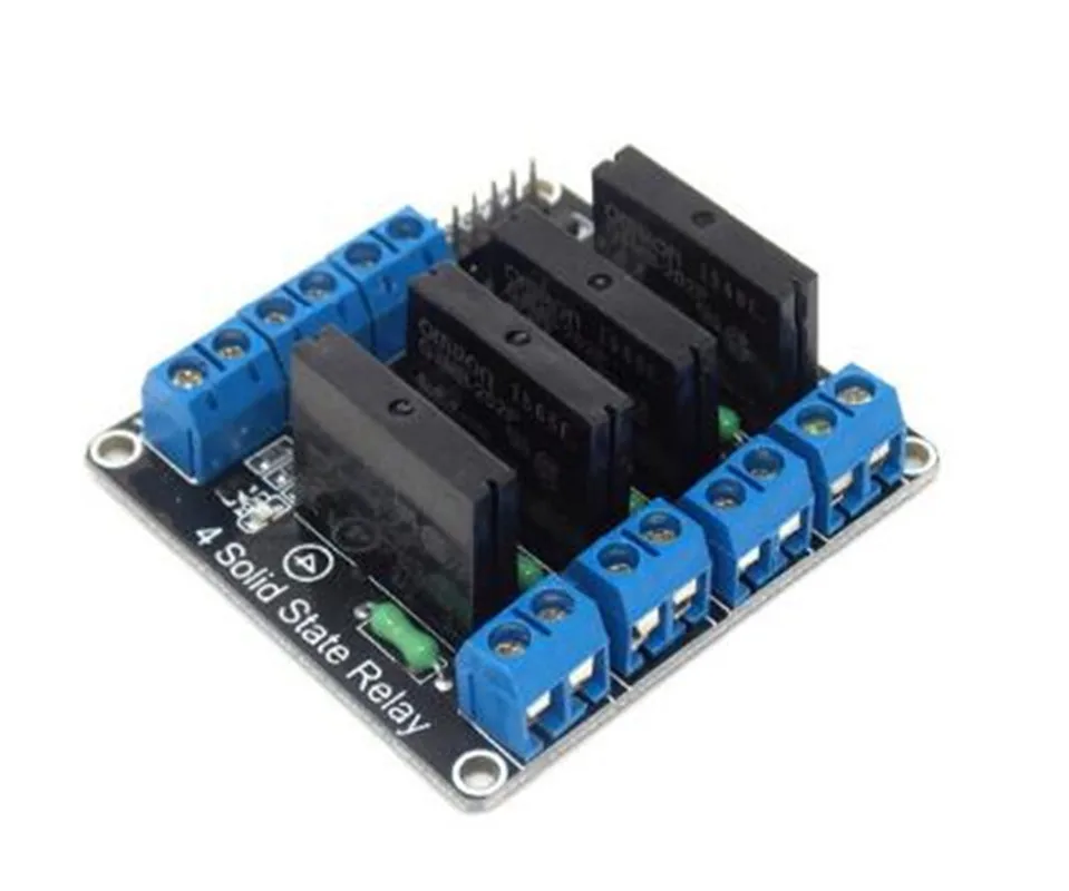 Hot selling 4-channel 5V low-level solid-state relay module with fuse solid-state relay 250V 2A