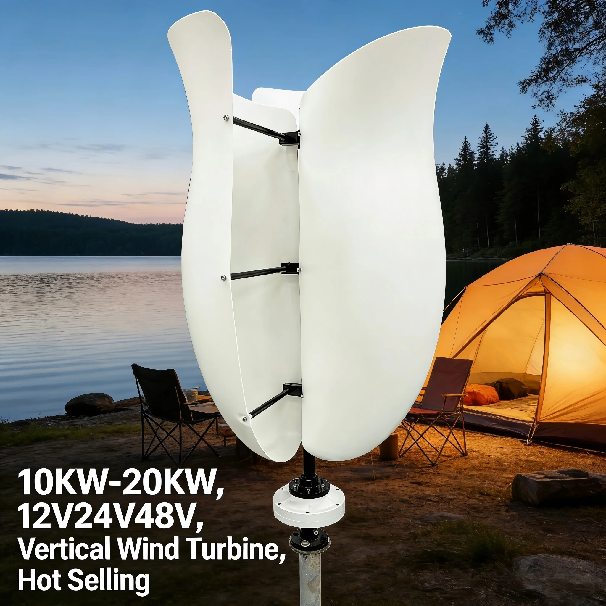 10KW Vertical Axis Windmill 12V 24V 48V Street Lamp Power 3-Phase PMG Alternator