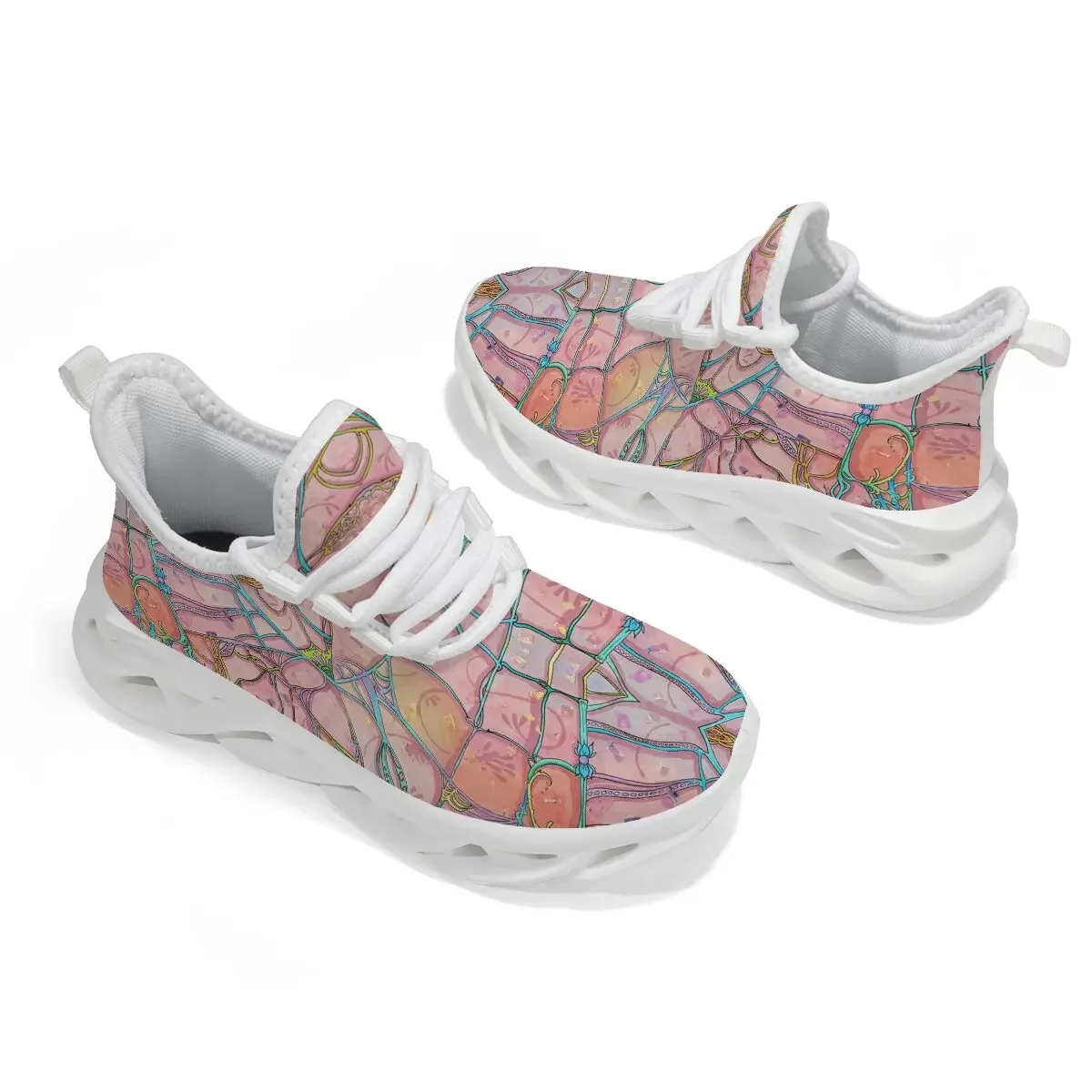

Children's Casual Shoes with Flat Heels Shallow Openings Breathable LACES and Terrifying Atmosphere Halloween Sports Shoes