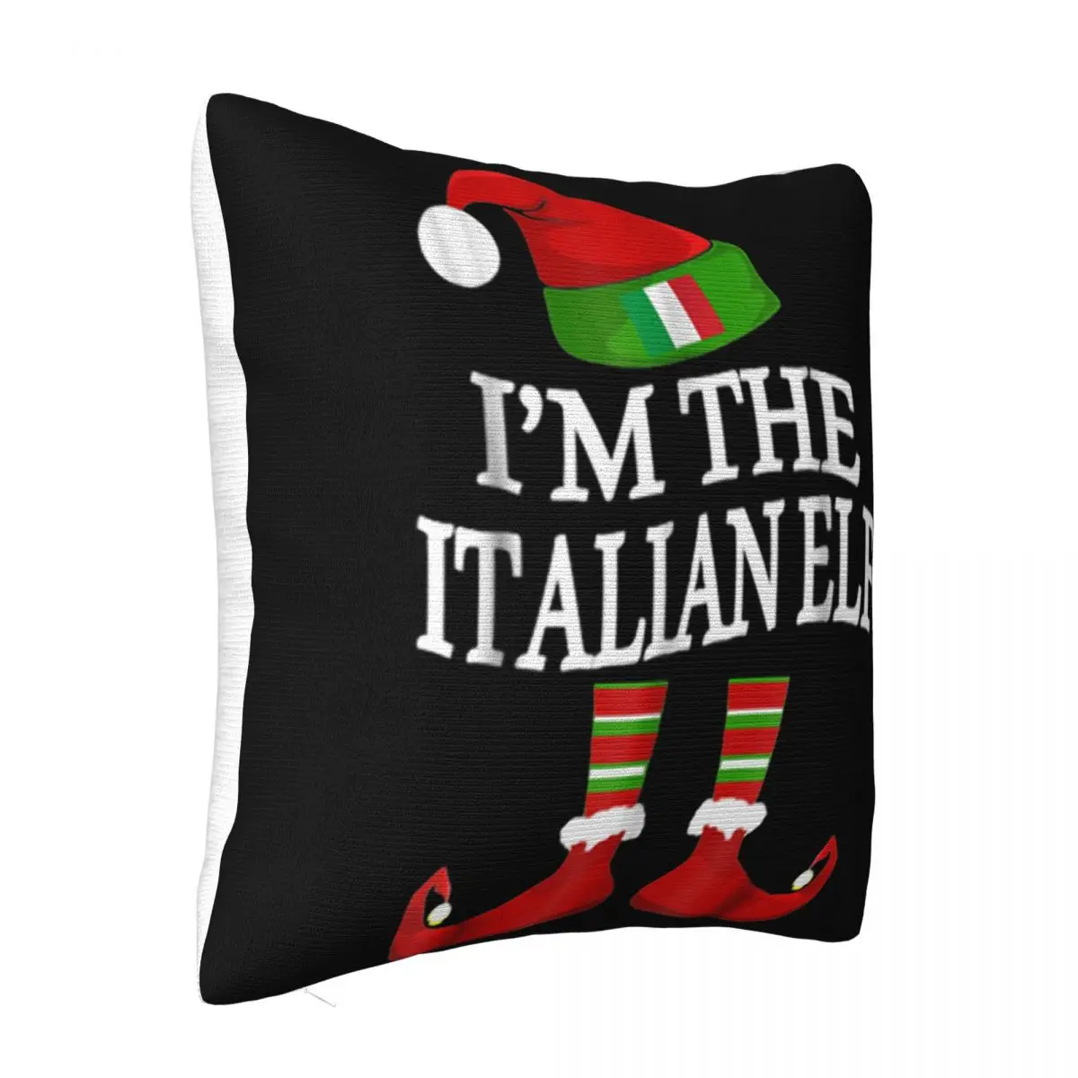 Awesome Im The Italian Elf Matching Group Family Christmas Farmhouse Comfortable Cotton Pillow Case