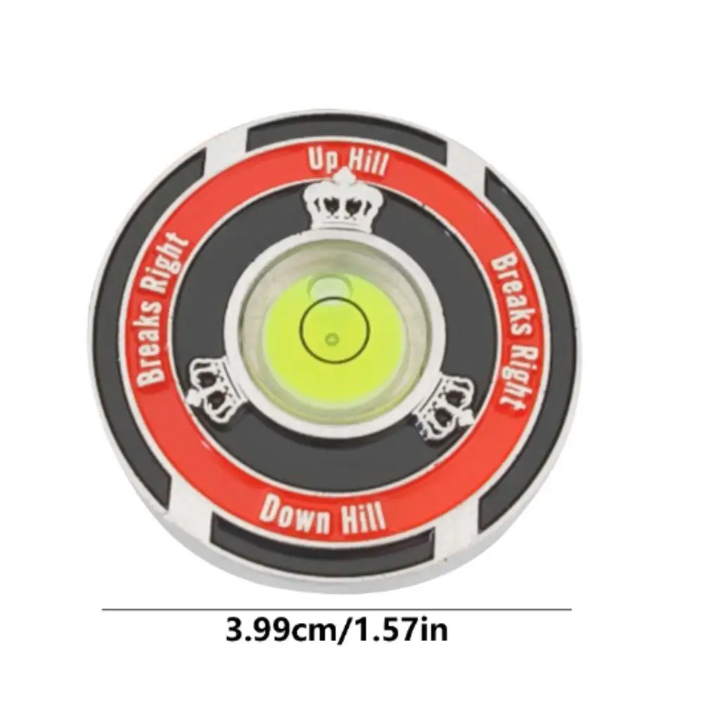 

Golf Accessories Kirsite Golf Green Reader Two-sided Metal Golf Hat Clip Marker High Precision 1.57in Golf Ball Marker Boys
