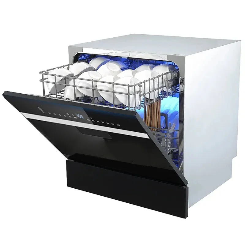 Домашняя встроенная кухня европейского стандарта, 12 комплектов посуды, автоматическая настольная посудомоечная машина