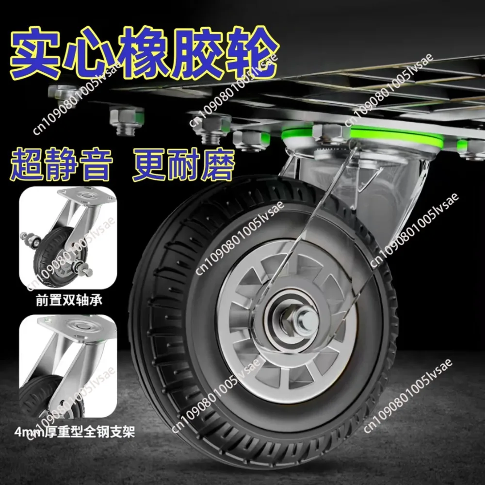 Flat truck Square tube truck Pull truck Extended trailer Load king Large folding trolley