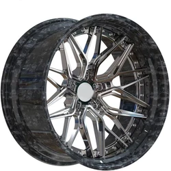 Carbon Fiber Barrel with Lip 20*10J 5x112 Car Forged Alloy Wheels