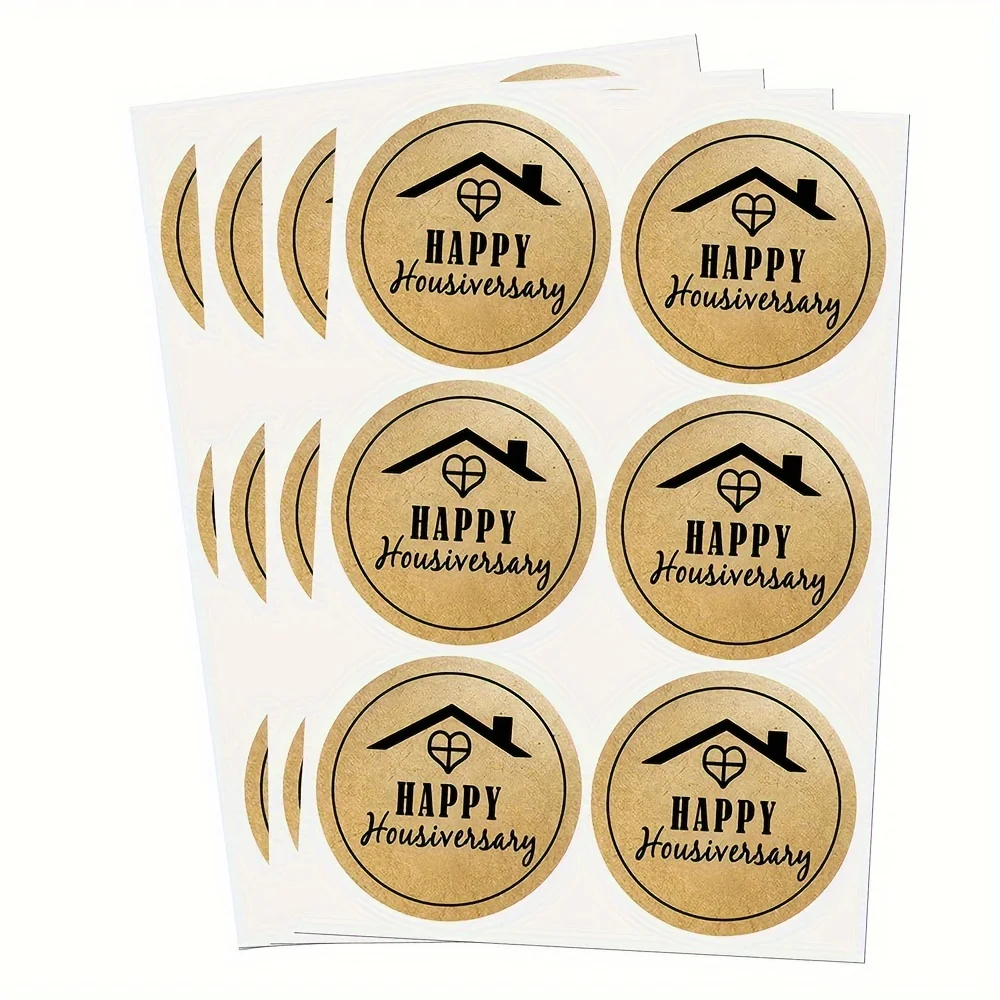 I Love Referrals Stickers, Happy Home Anniversary Stickers, Happy Housiversary Labels for Real Estate Realtor Gifts 240Pcs