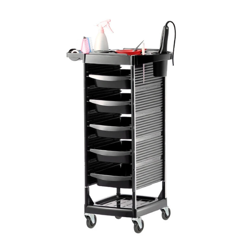 

Trolley Cart Organizer Wheels Spa Auxiliary Rolling Barber Station Serving Cosmetic Helper Utility Salon Bar