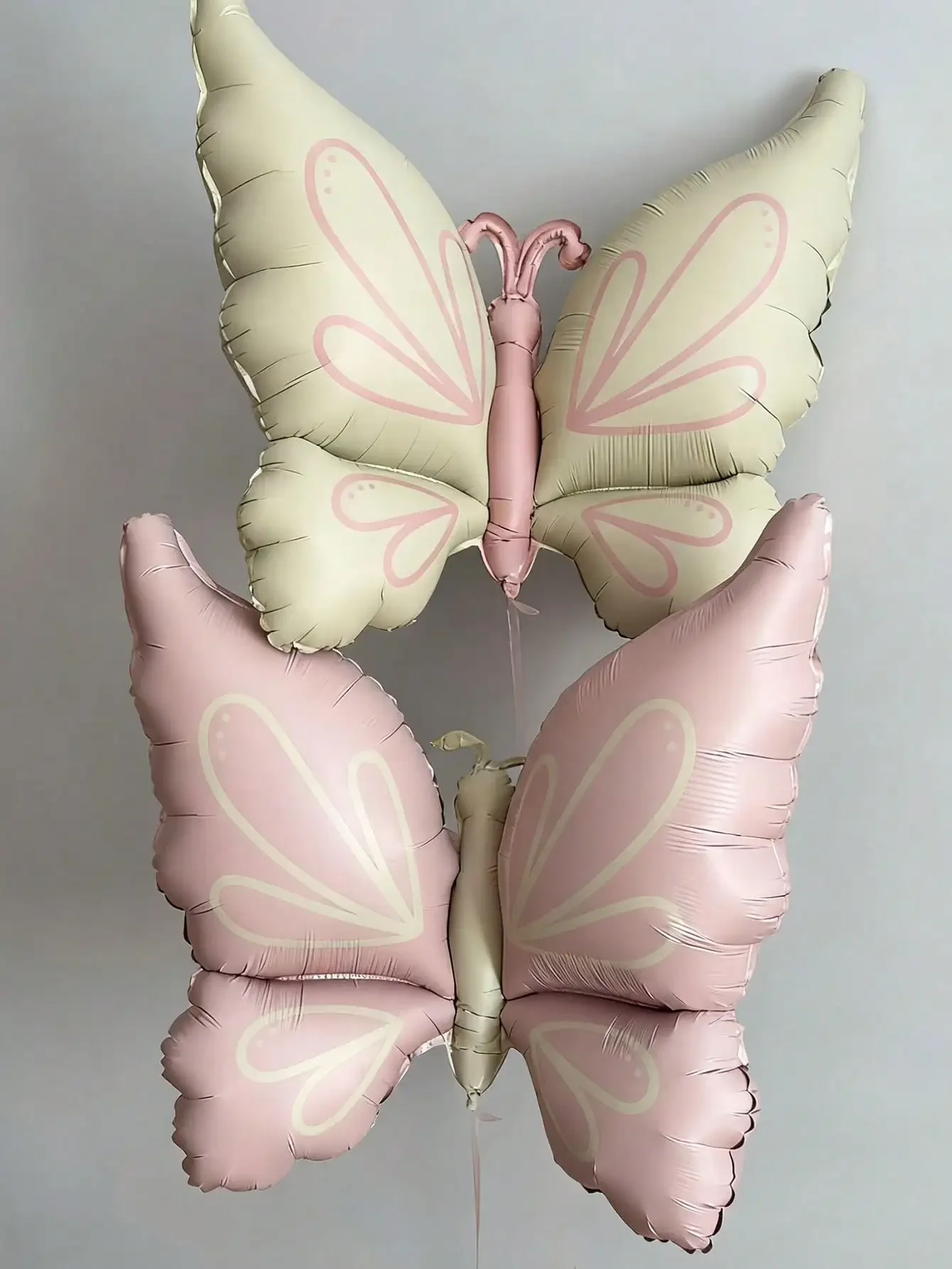 8 Stück Schmetterling Herz Schleife Ballon Aluminiumfolie Ballons für Geburtstag Jubiläum Hochzeit Party Dekorationen Luftballons – Detail 5