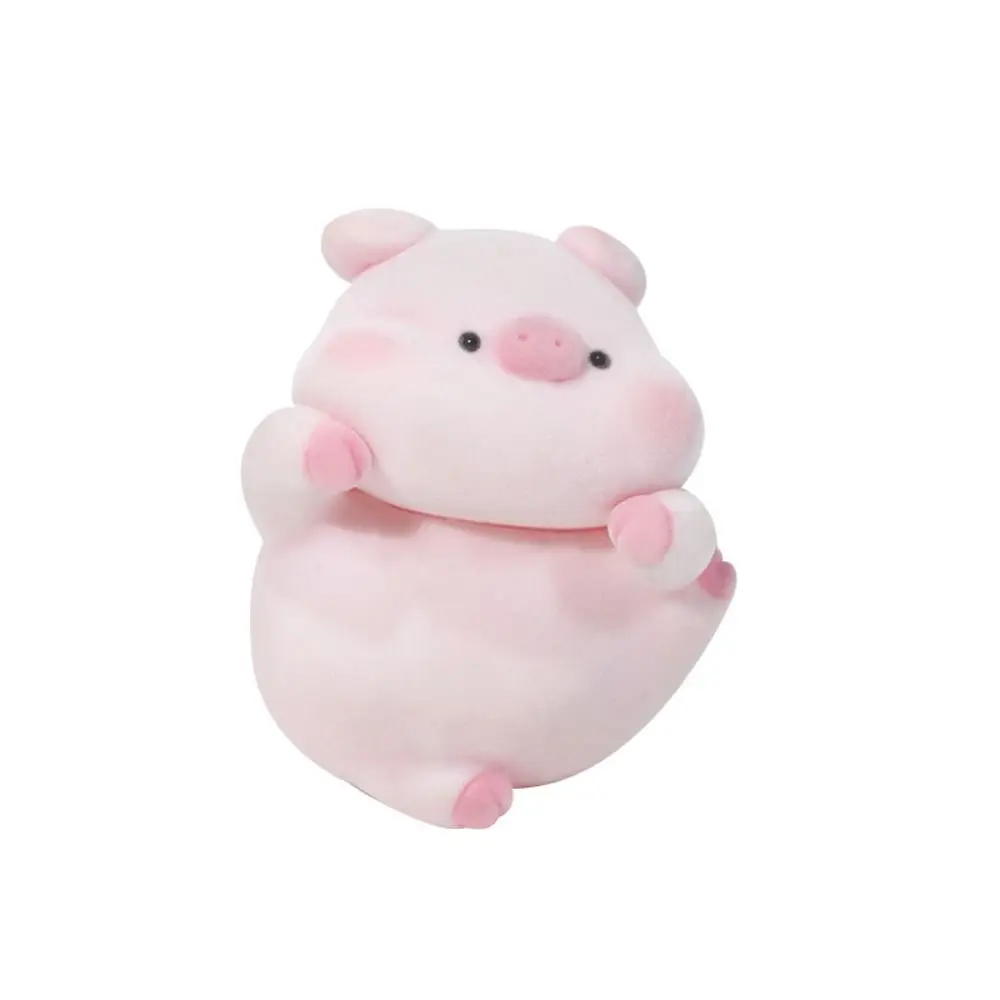 Flocking คอมพิวเตอร์ตกแต่งโต๊ะเครื่องประดับ PANDA สุนัขหน้าจอสัตว์เพนกวินการ์ตูนคอนโซลกลางตุ๊กตา