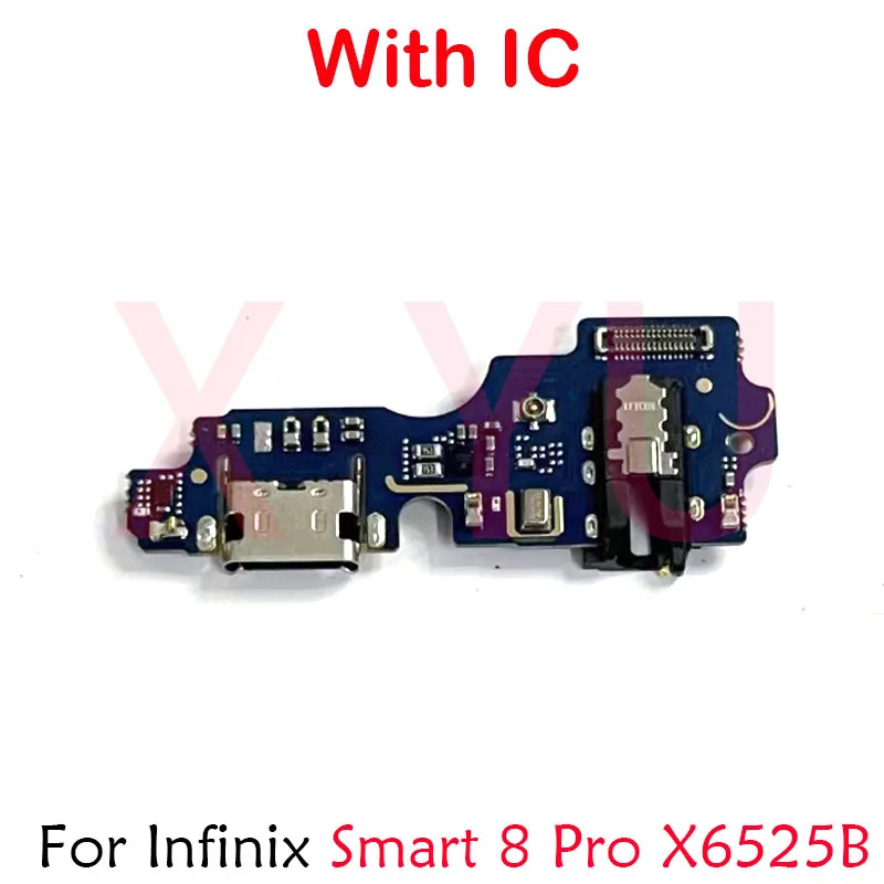 For Infinix Smart 6 7 8 HD Pro Plus X6511 X6512 X6516 X6525 X6526 USB Charging Board Dock Port Flex Cable Repair Parts