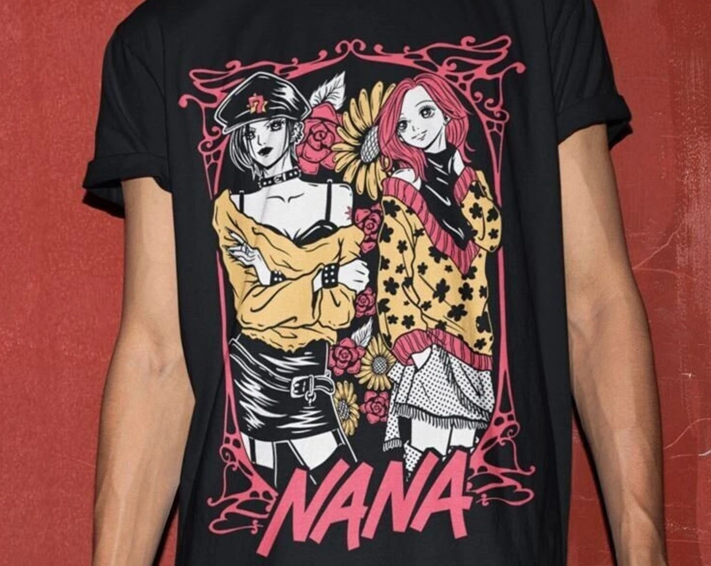 Nana Anime Shirt Nana&Hachi Manga Merch's Girlfriend Gift 2026 Summer Neutral Casual Sweet Cute Oversized Cotton Clothes