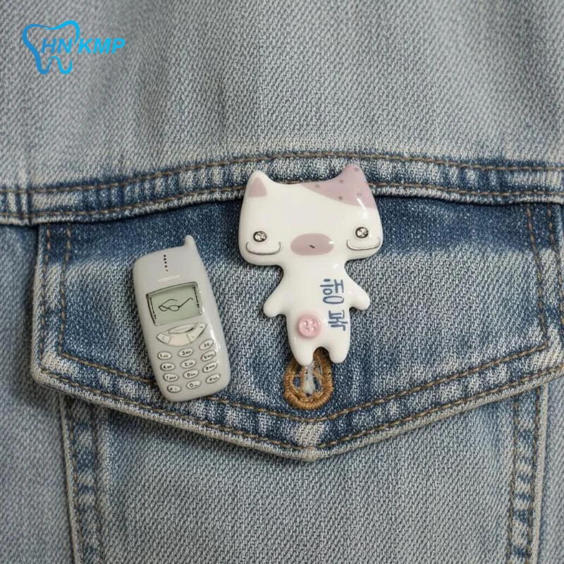 Y2K Cute Cat Hair Clips Cartoon Polka Dot Button Hair Accessories for Teens Cosplay and Events