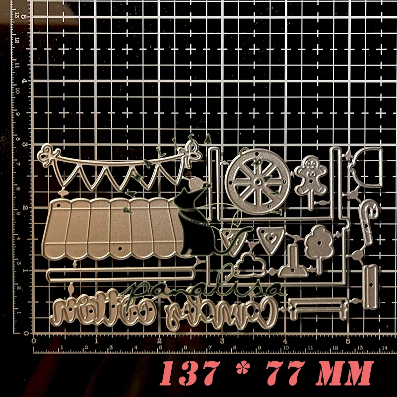 Śliczne wykrojniki do sklepu z waty cukrowej panalisaraft szablony do scrapbookingu albumu dekoracyjne wytłaczanie karty papier do robótek ręcznych