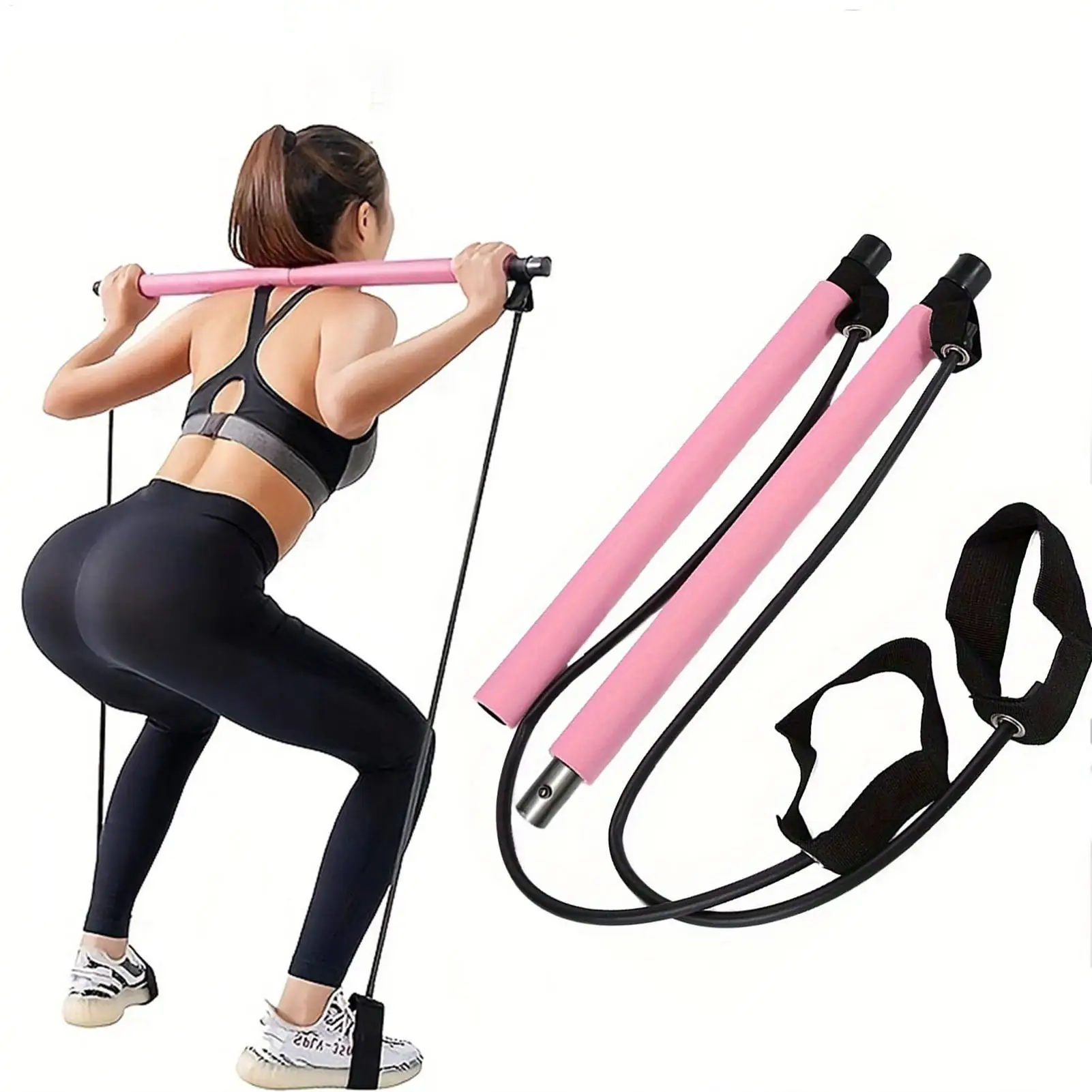 

Pilates Stick Body Shaping Trainer Home Fitness Pilates Stick For Home Indoor Travel Postpartum Outdoor Rehabilitation Gym Yoga