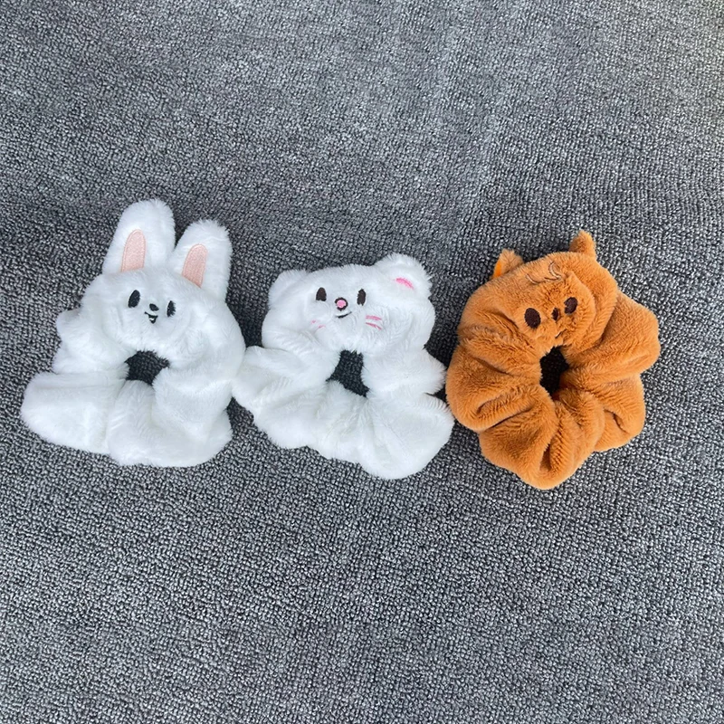 STAY Li Longfu Fang Can Hair Ring SKZOO Cartoon Embroidery Rabbit Hair Rope Japanese and Korean Limelight Rope Fan Gifts - Image 3