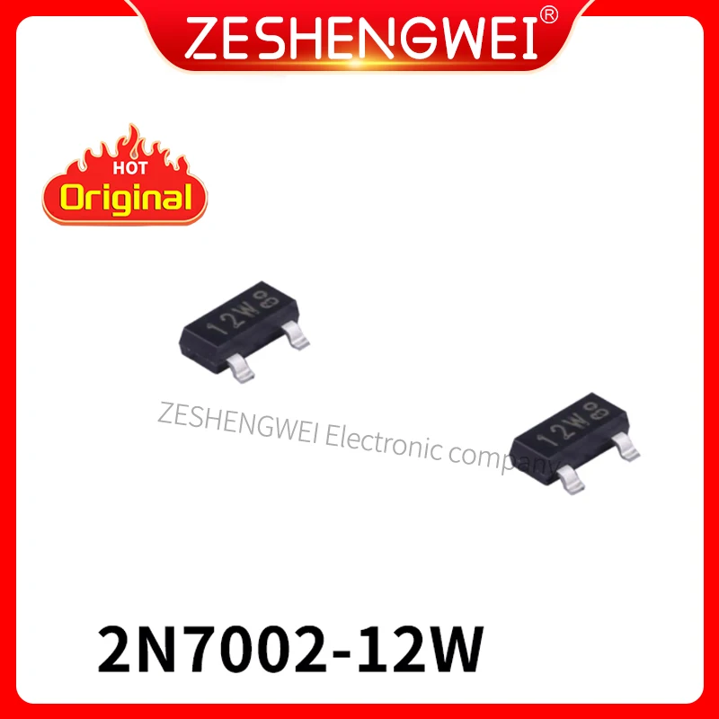 50Pcs 2N7002 SOT-23 12W Marking: 702 Signal N-Channel MosFET New and Original In Stock