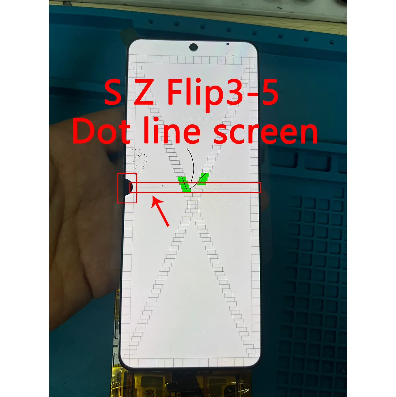 Defect Point Line AMOLED Touch Digitizer Screen Assembly With Frame Repair Replacement For Samsung Z Flip3 F711 F711B F711U