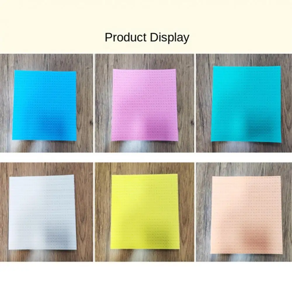 Kitchen Dish Towels Absorbent Effective Polychromatic Wood Fiber Rag Kitchen Cleaning Cloth Washable High Quality Baijie Cloth