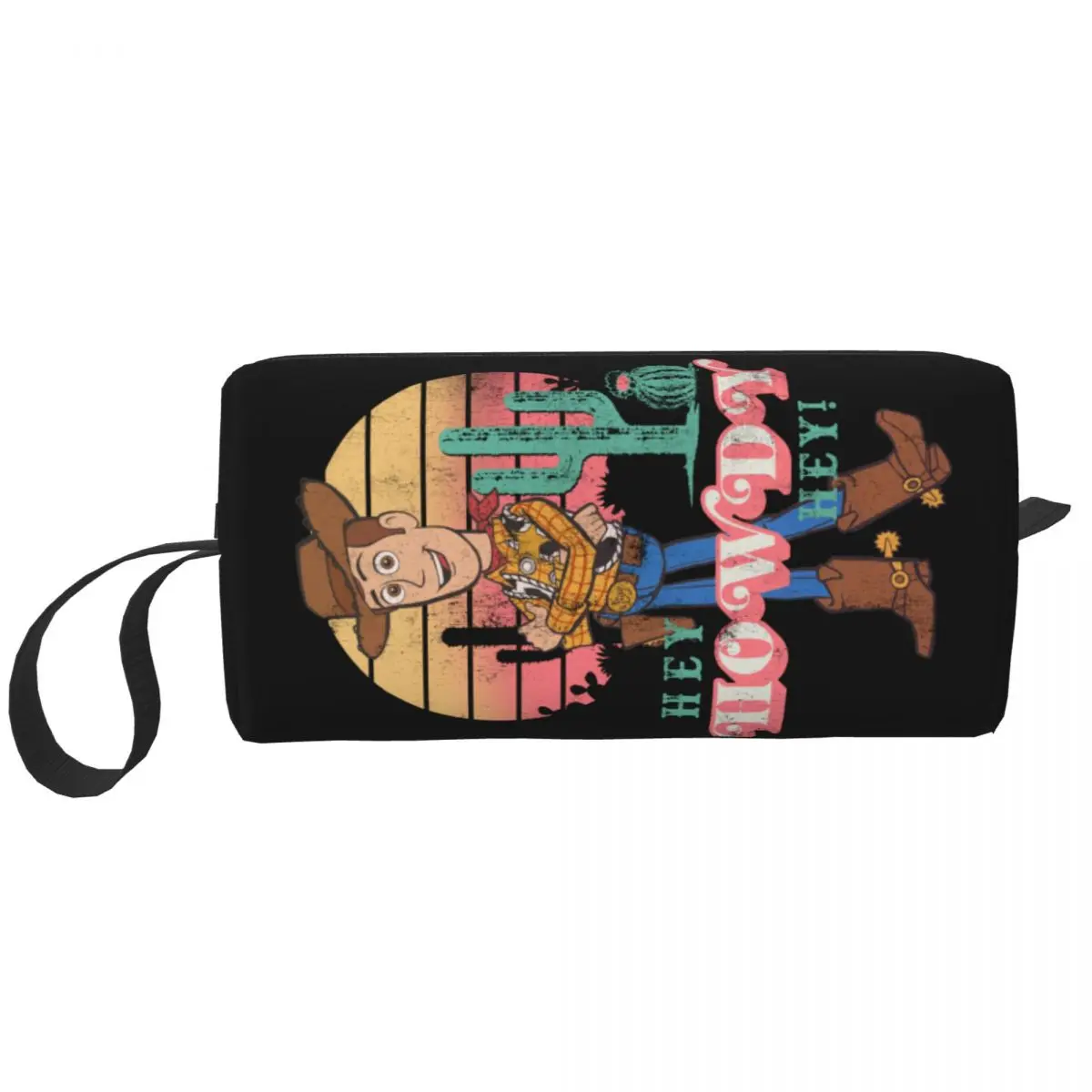 

Custom Toy Story Woody Anime Toiletry Bag for Women Cosmetic Makeup Organizer Ladies Beauty Storage Dopp Kit Case