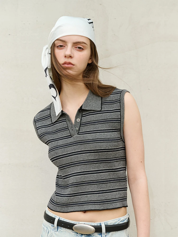 

Летний женский трикотажный свитер 2025 года: повседневный, в полоску, с цветочным узором, приталенный, из шерсти