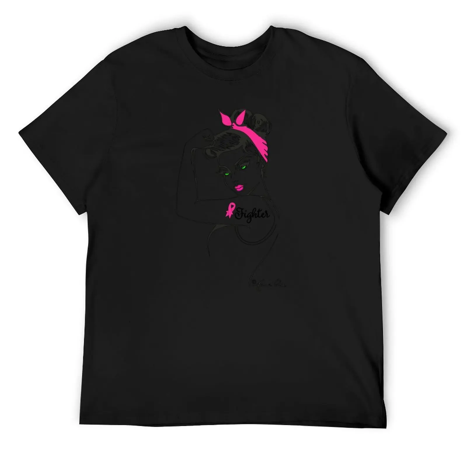 

Girl Power Fighter Breast Cancer by Anne Cha T-Shirt cute tops vintage t shirts new edition t shirts for men pack