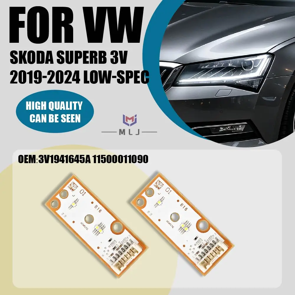 3V1941645A 11500011090 For VW Skoda Superb 2019-2024 Low-Spec White LED Headlight Source Board Chip Daytime Running Light Chip