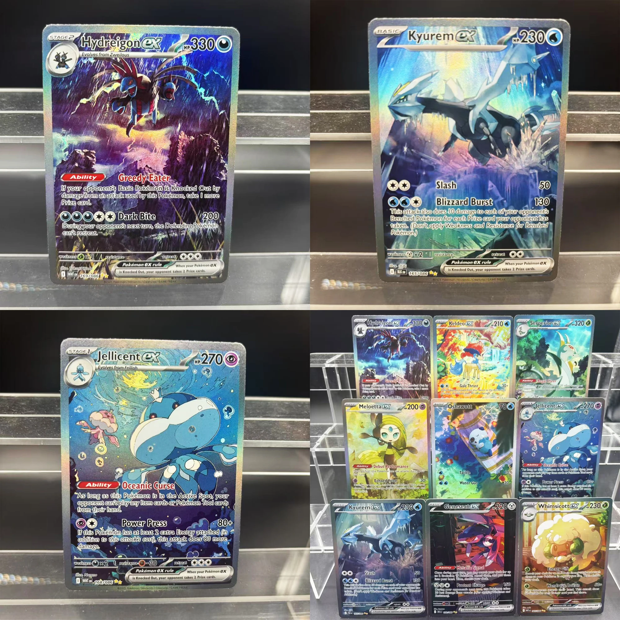 

Diy Self Made PTCG Keldeo Hydreigon Kyurem Zekrom Reshiram Rayquaza Mew Flash Card Classic Anime Collection Cards Gift Toys