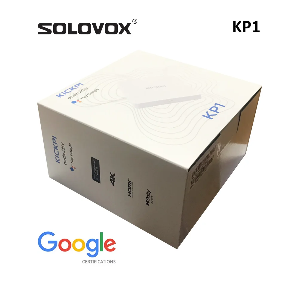 SOLOVOX Androidtv 11 KP1 Box Google معتمد Netflix 4K Full HD مدعوم DDR4 2G RAM 32G ROM KICKPI Android TV Player