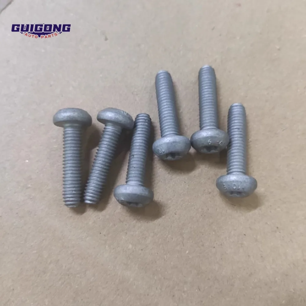 GUIGONG M6*25mm Genuine Round Head Hexagon Screw For Volkswagen Car Accessories