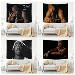 Duży gobelin ścienny z nadrukiem Tupac 2pac do salonu Home Dorm Decor INS Home Decor