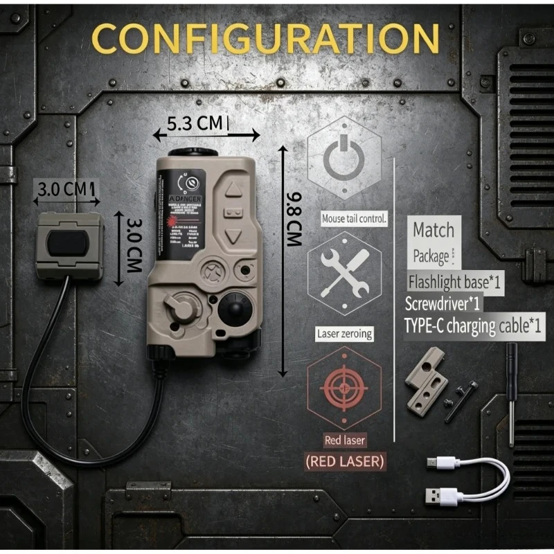 Raid-X Type Rg Light Module Serves As Multi-Use Tactical Accessory For Custom Layout On Outdoor Hobby 20Mm Rail Parts