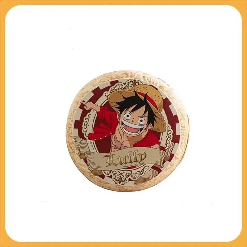 

ONE PIECE Monkey D. Luffy Pillow Plush Cute Cartoon Round Pillow Cushion Doll