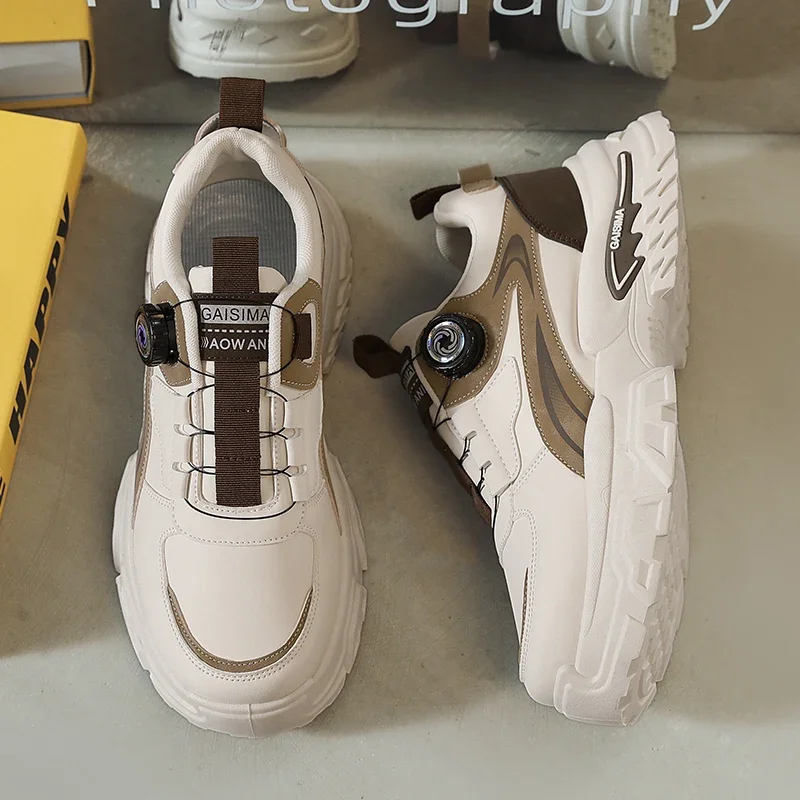 2025 Autumn New Men's Versatile High-Top Trendy Thick-Soled Running Shoes Breathable Casual Trendy Shoes view 6