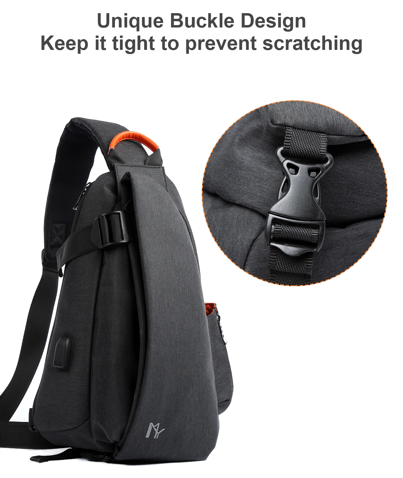 Pistol Gun Bag Men\'s Ultra-thin Chest Personal Messenger Bag Anti-theft Multi-function Shoulder Crossbody Bag Rich Compartment