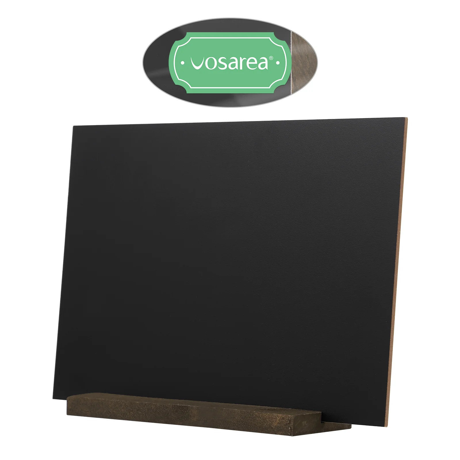 Wedding Signage Two-Sided Chalkboard Double Cake Messgae Bamboo Tabletop with Stand Mini