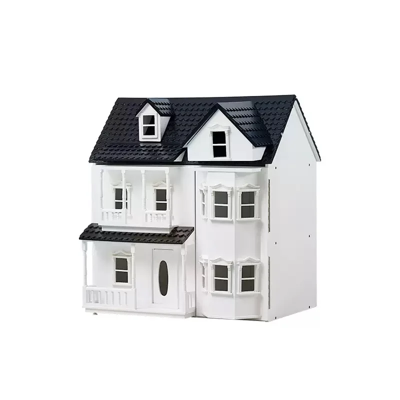Indoor Furniture Foreign Trade European and American Toy House Luxury  Castle Retro Wooden Furniture House image 4